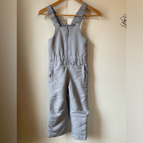 Athletech Snow Pants Snowpants 4/5 Bibbed Overall Boy Girl - Picture 1 of 5